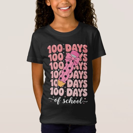 T-Shirt célébration des 100 jours d'école (Devant)