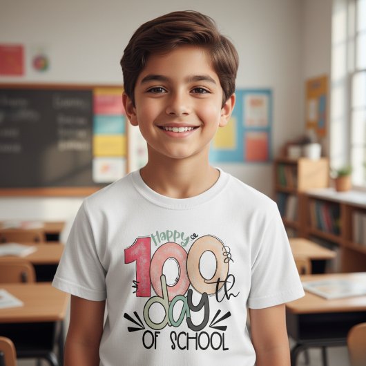 T-shirt Célébration des 100 jours d'école Enfant Basic