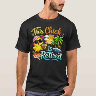 T-shirt Célébration drôle de retraite Cette poule est