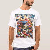 T-shirt Célébration du diplôme (Devant)