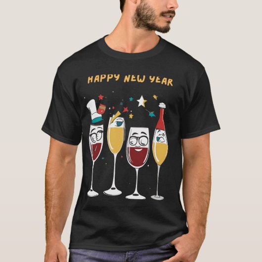 T-shirt célébration du Nouvel An (Devant)