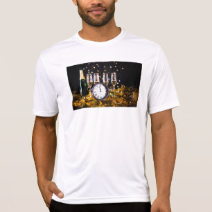 T-shirt Célébration du réveillon SlipperyLe champagne de J