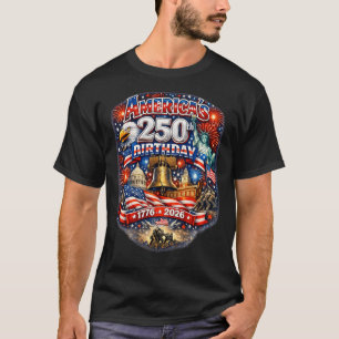 T-shirt Célébration Unisexe des 250 ans d'Amérique