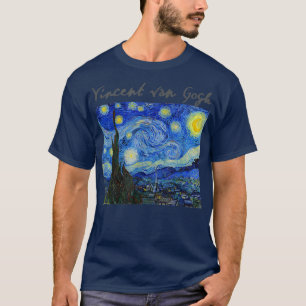 T-shirt Célèbre Art Starry Nuit Artiste Van Gogh Peinture