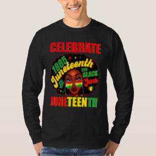T-shirt Célébrer Juneteeth 1865 Fierté Histoire noire Afro