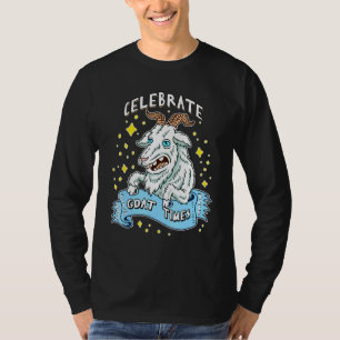 T-shirt Célébrer la chèvre Times Pun Good mignon animal Ar