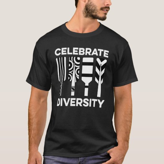 T-shirt Célébrer la diversité Aventurée (Devant)