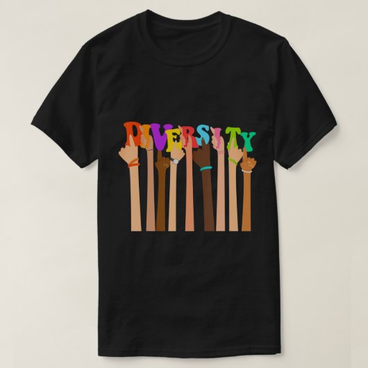 T-shirt Célébrer la diversité gentillesse Paix Égalité Amo (Design devant)