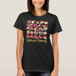 T-shirt Célébrer la diversité Salami nourriture Mème Vêtem