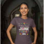 T-shirt Célébrer la liberté JUNETEENTH 1865 Histoire noire