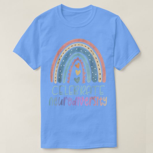 T-shirt Célébrer la neurodiversité Santé mentale Autisme A (Design devant)