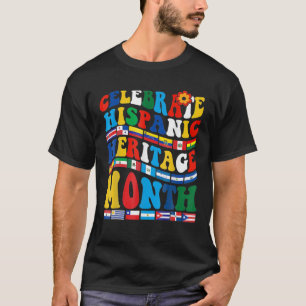 T-shirt Célébrer le Mois du patrimoine hispanique Pays lat