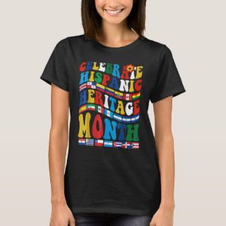 T-shirt Célébrer le Mois du patrimoine hispanique Pays lat
