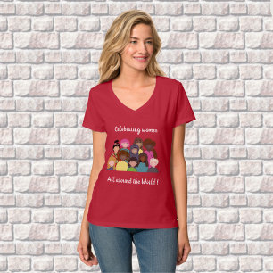 T-shirt Célébrer les femmes du monde entier féministe