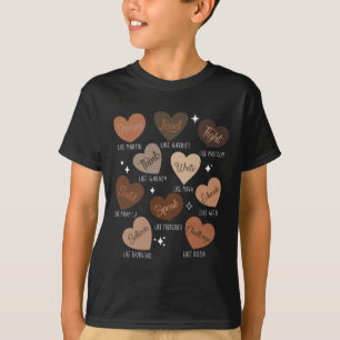 T-shirt Célébrer l'histoire des Noirs avec Hea, leader ins