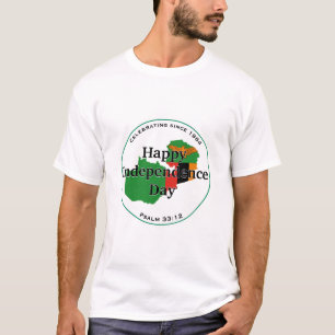 T-shirt Célébrer l'INDÉPENDANCE DE LA ZAMBIE