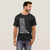 T-shirt Célèbres Auteurs Africains-Américains Noirs Du 20E (Devant entier)