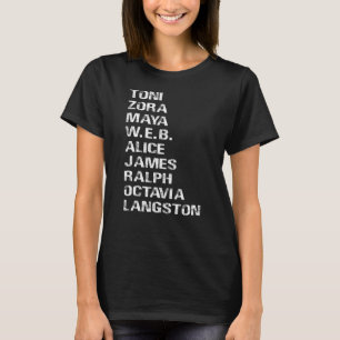 T-shirt Célèbres auteurs noirs du XXe siècle