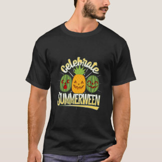 T-shirt Célébrez Halloween d'été Citrouille de Jack Célébr