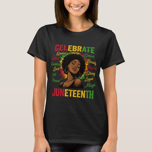T-shirt Célébrez Juneteenth (Devant)