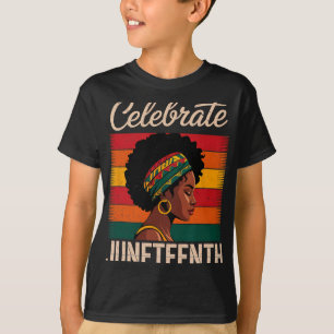 T-shirt Célébrez Juneteenth 1865 Jour de l'Égalité Liberté