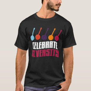 T-shirt Célébrez La Diversité Mignonne Pour Les Joueurs De