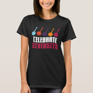 T-shirt Célébrez La Diversité Mignonne Pour Les Joueurs De