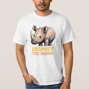 T-shirt Célébrez la faune avec Rhino Art