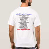 T-shirt Célébrez la liberté !  Lisez un livre INTERDIT ! (Dos)