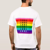 T-shirt Célébrez l'amour, la fierté et l'authenticité (Dos)