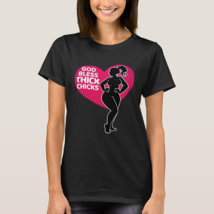 T-shirt Célébrez les Courbes avec nos Épais Enfants Dieu