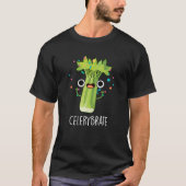 T-shirt Célérat Funny Veggie Celery Pun Dark BG (Devant)