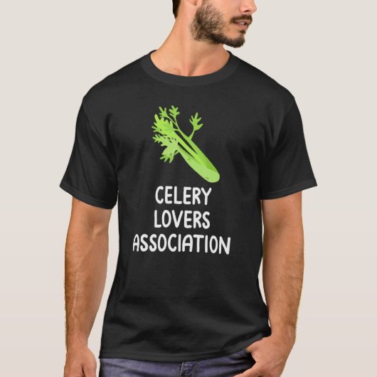 T-shirt Celery  Association Vegerable Fan Club Eat Veggies (Devant)