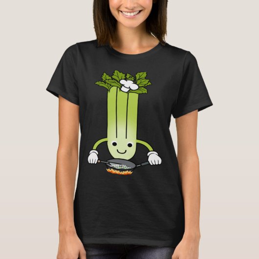 T-shirt Celery Chef Ironic Saying Leek Vegetables (Devant)