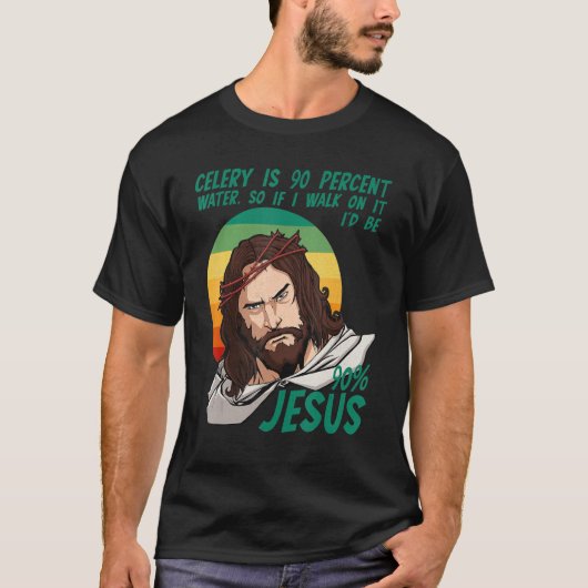 T-shirt Celery Easter Passover Funny Sarcastic Jesus Faith (Devant)