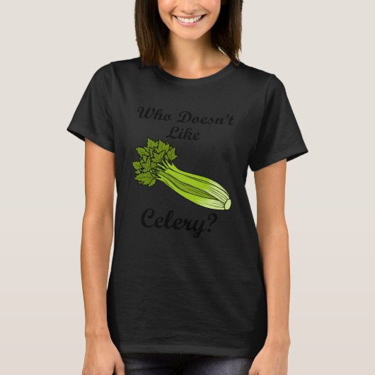 T-shirt Celery Food Vegetable Delicious Leek (Devant)