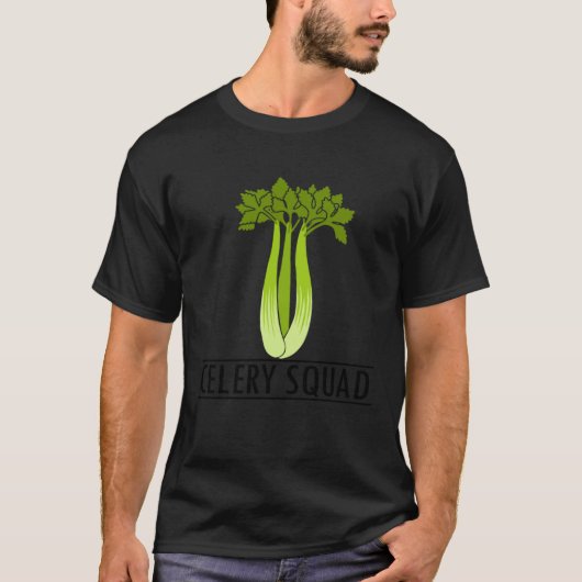T-shirt Celery Squad Vegetable Fan Ironic Leek (Devant)