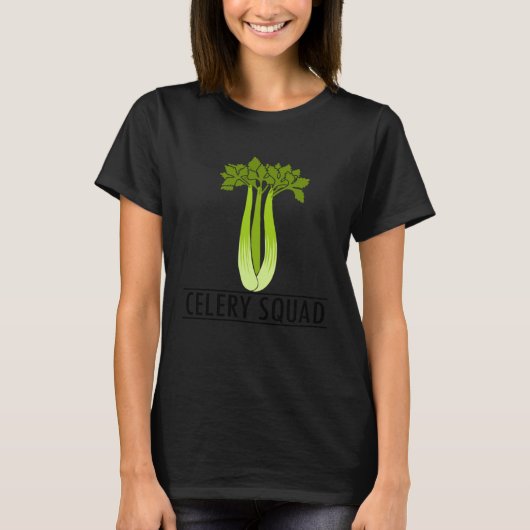 T-shirt Celery Squad Vegetable Fan Ironic Leek (Devant)