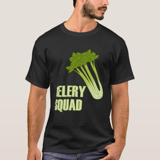T-shirt Celery Squad Vegetables Healthy Leeks (Devant)