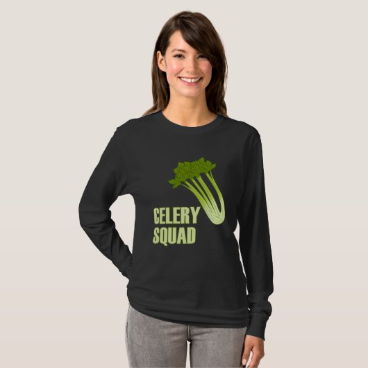 T-shirt Celery Squad Vegetables Healthy Leeks (Devant entier)