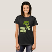 T-shirt Celery Squad Vegetables Healthy Leeks (Devant entier)
