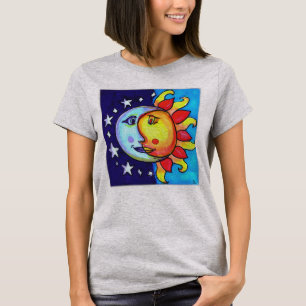 T-shirt Céleste Sun Moon Nineties Art Design
