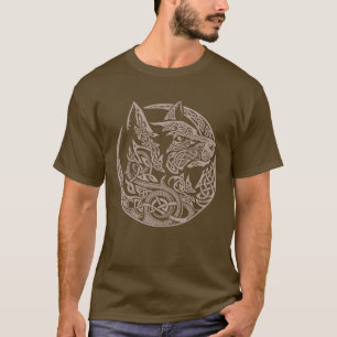 T-shirt Céleste Wolf Conception d'art tribal