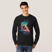 T-shirt Celestial Fairy Reading Book Fantasy Novel Book (Devant entier)