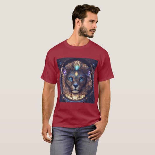 T-shirt "Celestial Feline Guardian" (Devant entier)