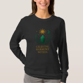T-shirt Celestial Harmony Within | Emerald Crystal & Cosmi (Devant)