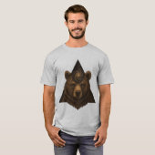 T-shirt CELESTIAL INSTINCT – The Bear Who Holds the Stars (Devant entier)
