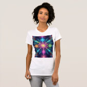T-shirt Celestial Mandala Bloom — Psychedelic Lotus (Devant entier)