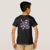 T-shirt Celestial Voyager : Chat Astronaute Violet Espace  (Dos entier)