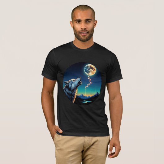 T-shirt Celestial Wolf – Power of the Moonlight (Devant entier)